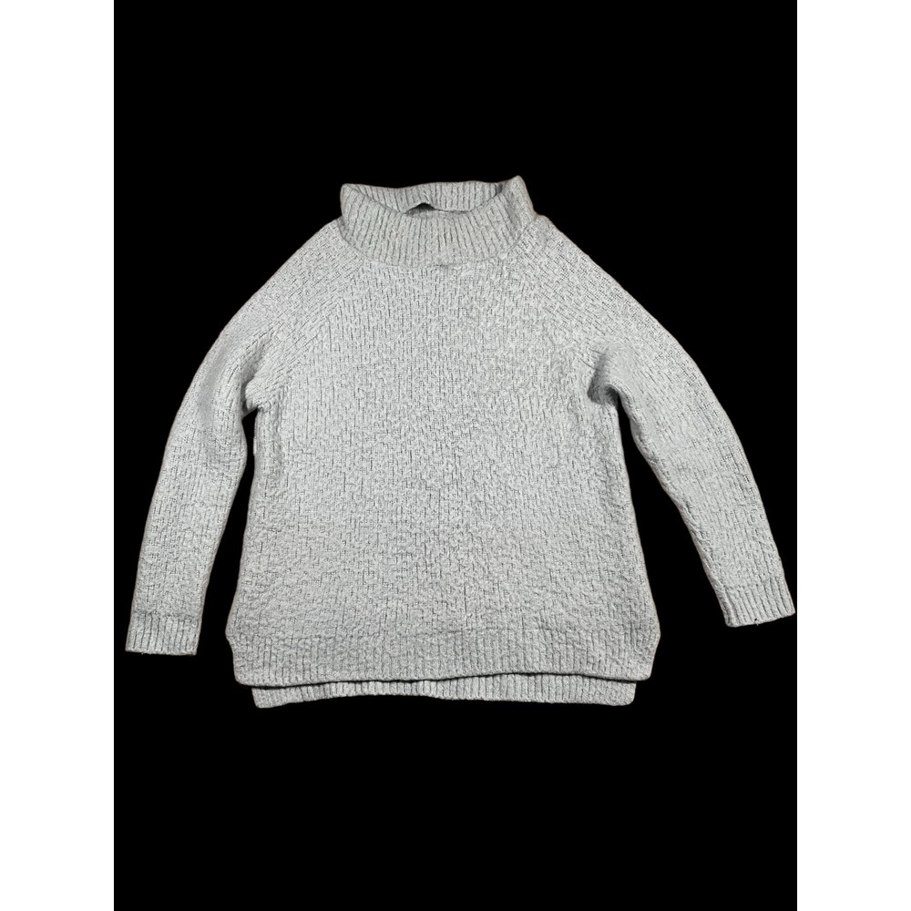 Soft Surroundings Sweater Women's Large Grey Cowl Neck